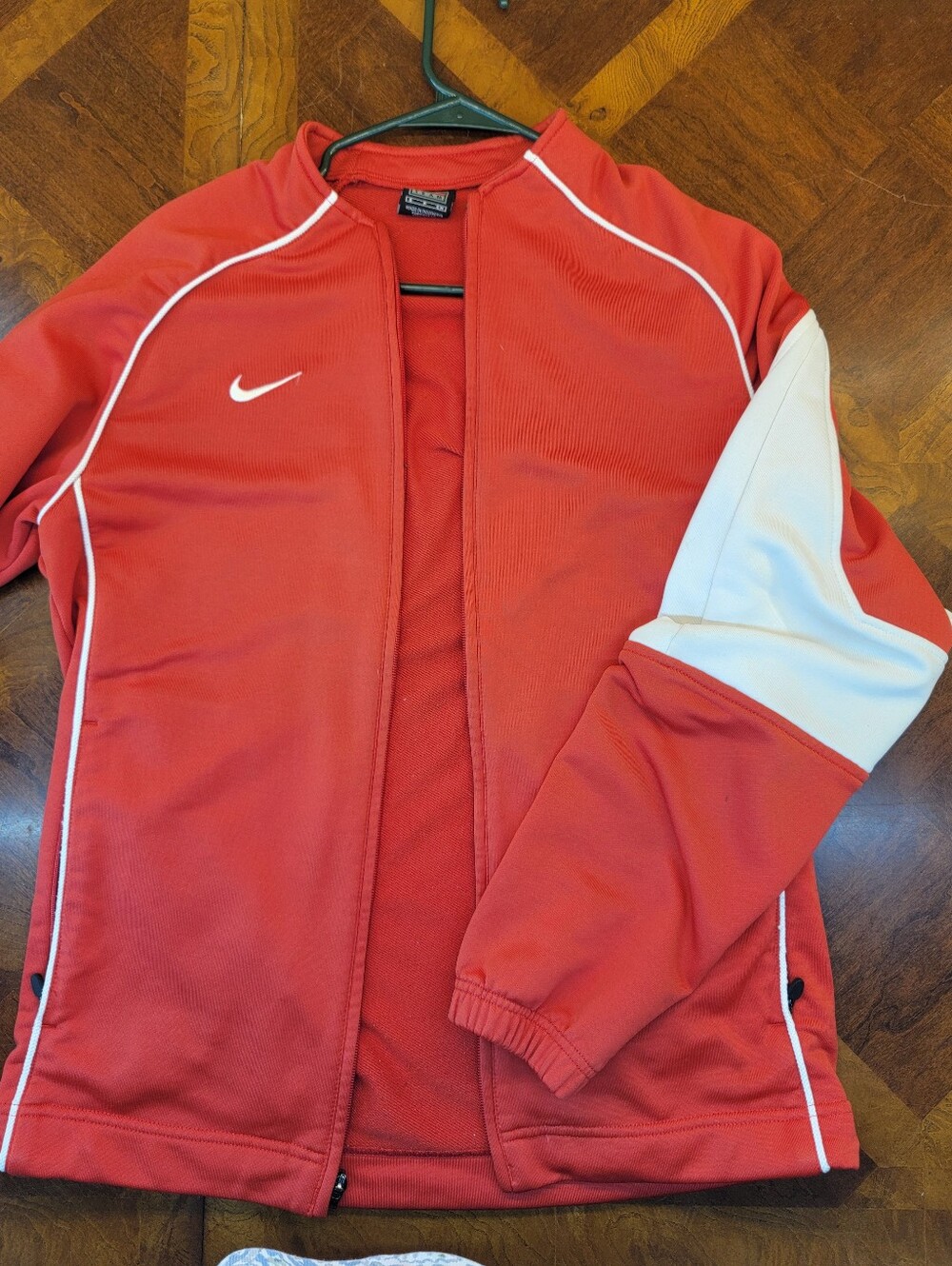 VTG Y2K Nike Team Men’s Red & White Full-zip Track Jacket/warmup